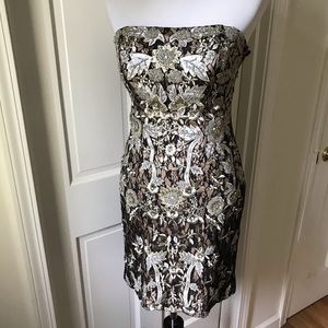 Sue Wong Tan/Black Beaded Dress